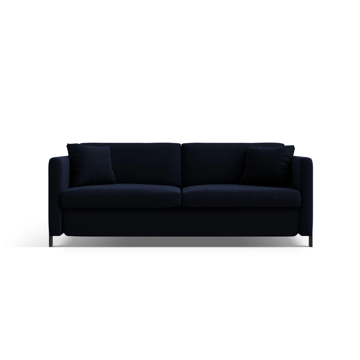 Gloria 3-Sitzer Sofa, ausklappbar, mit Schlaffunktion, mit Bezug aus Samt (Sal5) in Königsblau, 202x102 cm – Bild 1