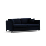 Gloria 3-Sitzer Sofa, ausklappbar, mit Schlaffunktion, mit Bezug aus Samt (Sal5) in Königsblau, 202x102 cm – Bild 4