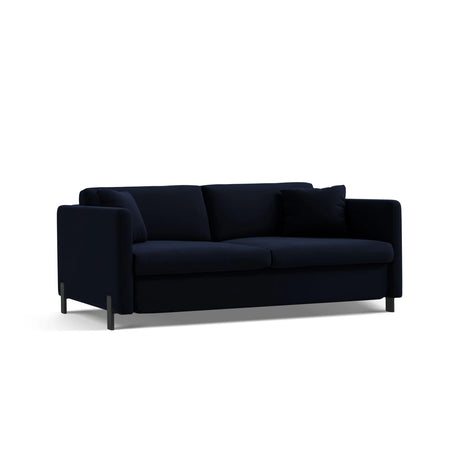 Gloria 3-Sitzer Sofa, ausklappbar, mit Schlaffunktion, mit Bezug aus Samt (Sal5) in Königsblau, 202x102 cm – Bild 4