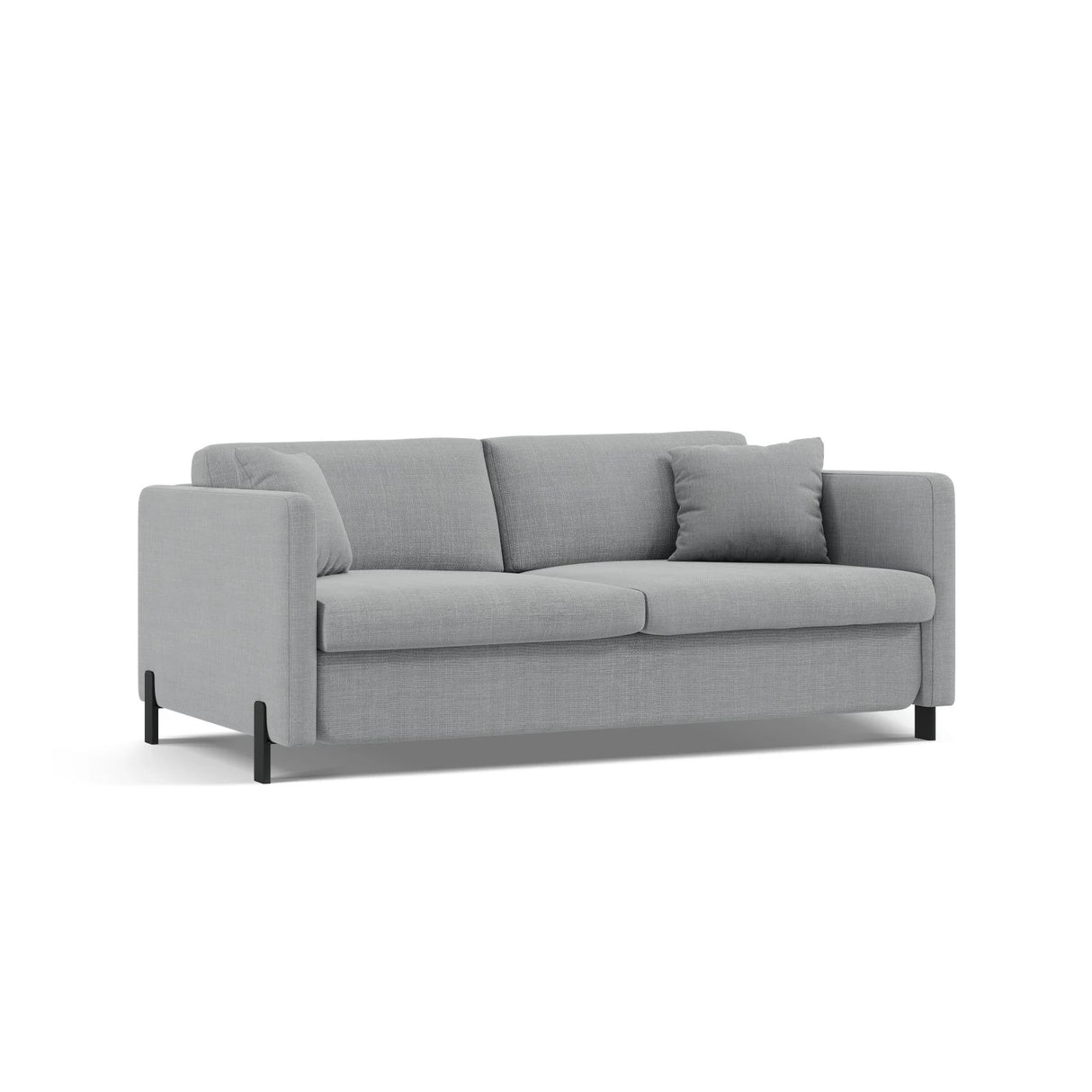 Gloria 3-Sitzer Sofa, ausklappbar, mit Schlaffunktion, mit Bezug aus Strukturierter Stoff (Bjo06) in Hellgrau, 202x102 cm – Bild 4