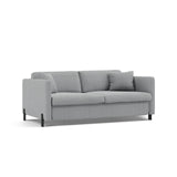 Gloria 3-Sitzer Sofa, ausklappbar, mit Schlaffunktion, mit Bezug aus Strukturierter Stoff (Bjo06) in Hellgrau, 202x102 cm – Bild 4