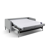Gloria 3-Sitzer Sofa, ausklappbar, mit Schlaffunktion, mit Bezug aus Strukturierter Stoff (Bjo06) in Hellgrau, 202x102 cm – Bild 7