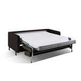 Gloria 3-Sitzer Sofa, ausklappbar, mit Schlaffunktion, mit Bezug aus Strukturierter Stoff (Bjo16) in Dunkelgrau, 202x102 cm – Bild 7