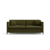 Gloria 3-Sitzer Sofa, ausklappbar, mit Schlaffunktion, mit Bezug aus Strukturierter Stoff (Bjo77) in Grün, 202x102 cm – Bild 1