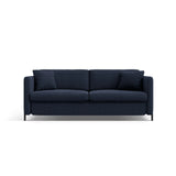 Gloria 3-Sitzer Sofa, ausklappbar, mit Schlaffunktion, mit Bezug aus Strukturierter Stoff (Bjo86) in Blau, 202x102 cm – Bild 1