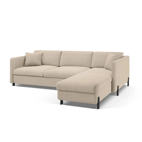 Gloria 4-Sitzer Ecksofa Rechts, ausklappbar, mit Schlaffunktion, mit Bezug aus Samt oder Strukturstoff, 260x170 cm – Bild 4