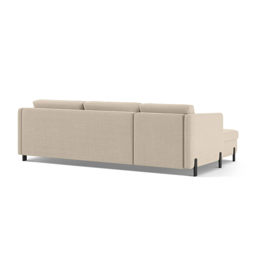 Gloria 4-Sitzer Ecksofa Rechts, ausklappbar, mit Schlaffunktion, mit Bezug aus Samt oder Strukturstoff, 280x170 cm – Bild 5