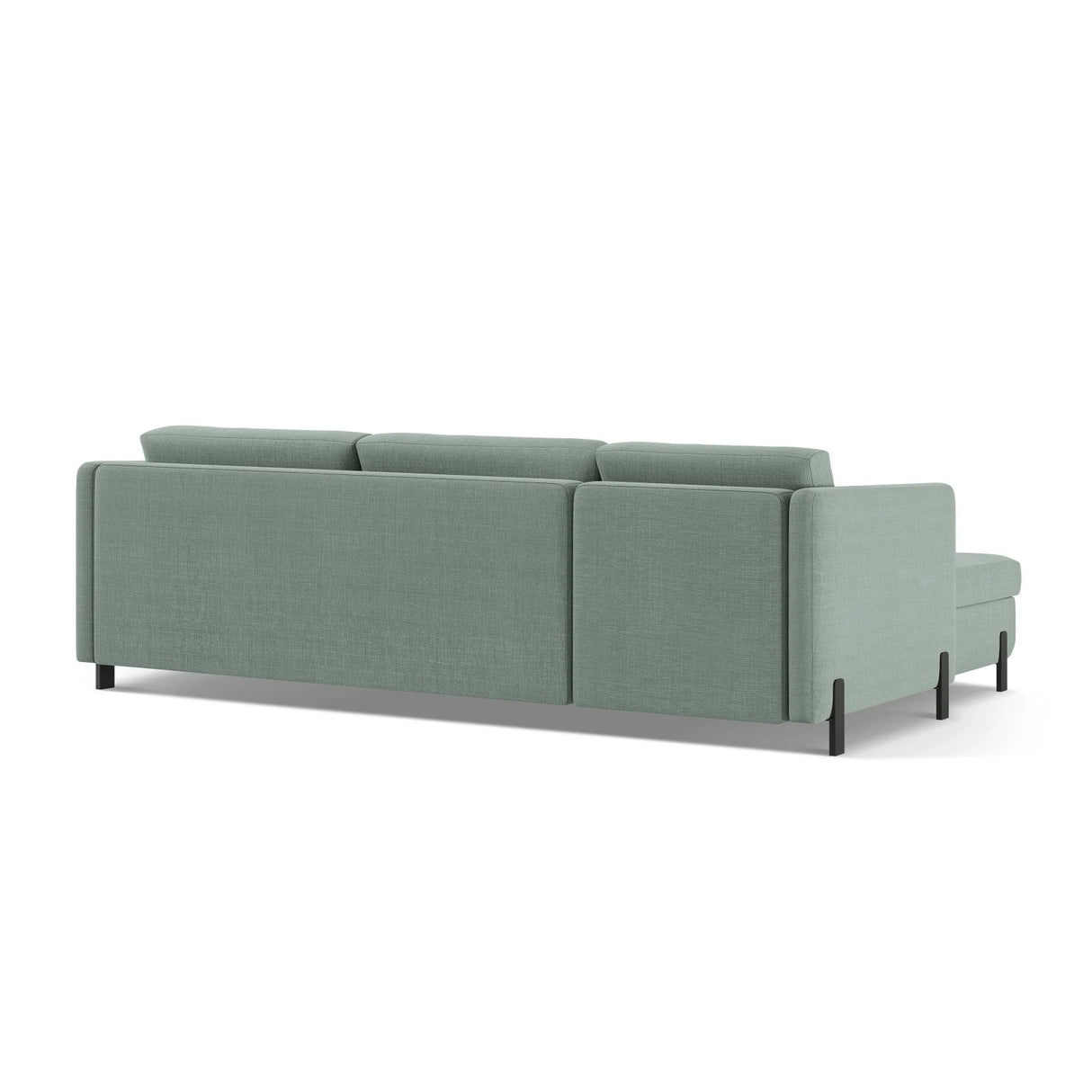 Gloria 4-Sitzer Ecksofa Rechts, ausklappbar, mit Schlaffunktion, mit Bezug aus Strukturierter Stoff (Bjo71) in Mint, 260x170 cm – Bild 5