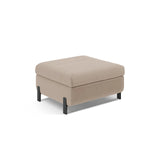Gloria Pouf mit Bezug aus Samt (Sal1) in Beige, 87x72 cm – Bild 1