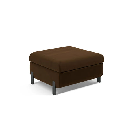 Gloria Pouf mit Bezug aus Samt (Sal4) in Chocolate, 87x72 cm – Bild 1