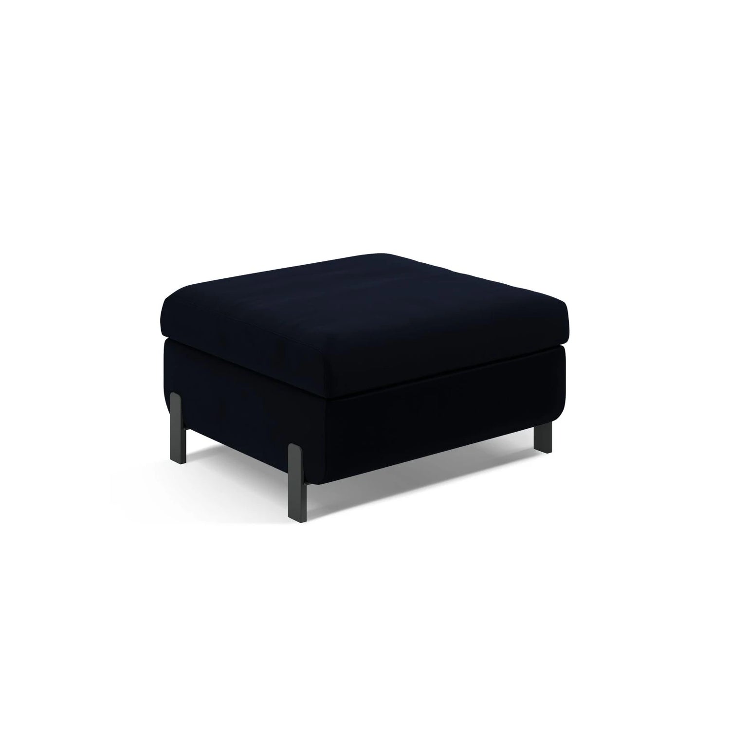 Gloria Pouf mit Bezug aus Samt (Sal5) in Königsblau, 87x72 cm – Bild 1