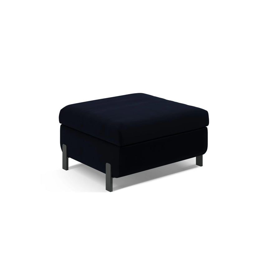 Gloria Pouf mit Bezug aus Samt (Sal5) in Königsblau, 87x72 cm – Bild 1