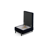 Gloria Pouf mit Bezug aus Samt (Sal5) in Königsblau, 87x72 cm – Bild 3