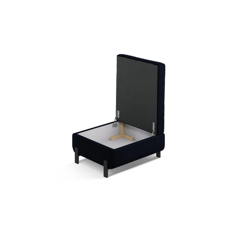 Gloria Pouf mit Bezug aus Samt (Sal5) in Königsblau, 87x72 cm – Bild 3