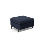 Gloria Pouf mit Bezug aus Strukturierter Stoff (Bjo86) in Blau, 87x72 cm – Bild 1