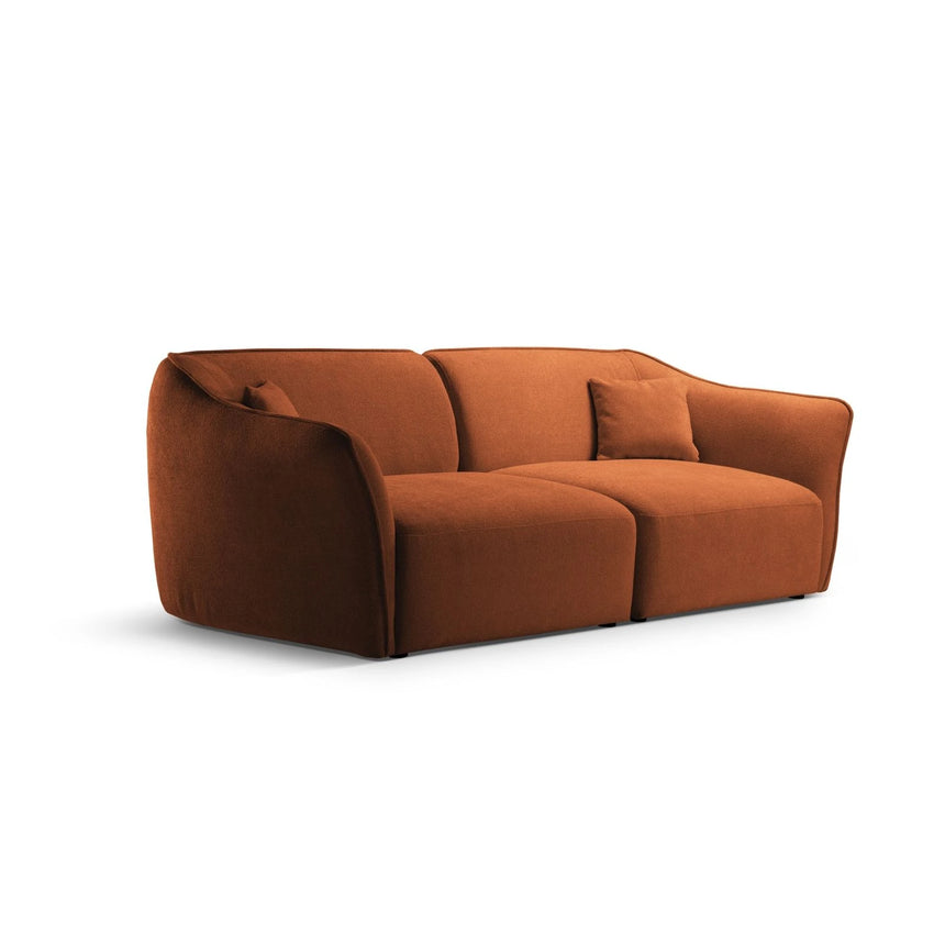 Hailey 3-Sitzer Sofa aus Boucle (Sic30) in Ziegel, 206x102 cm – Bild 3