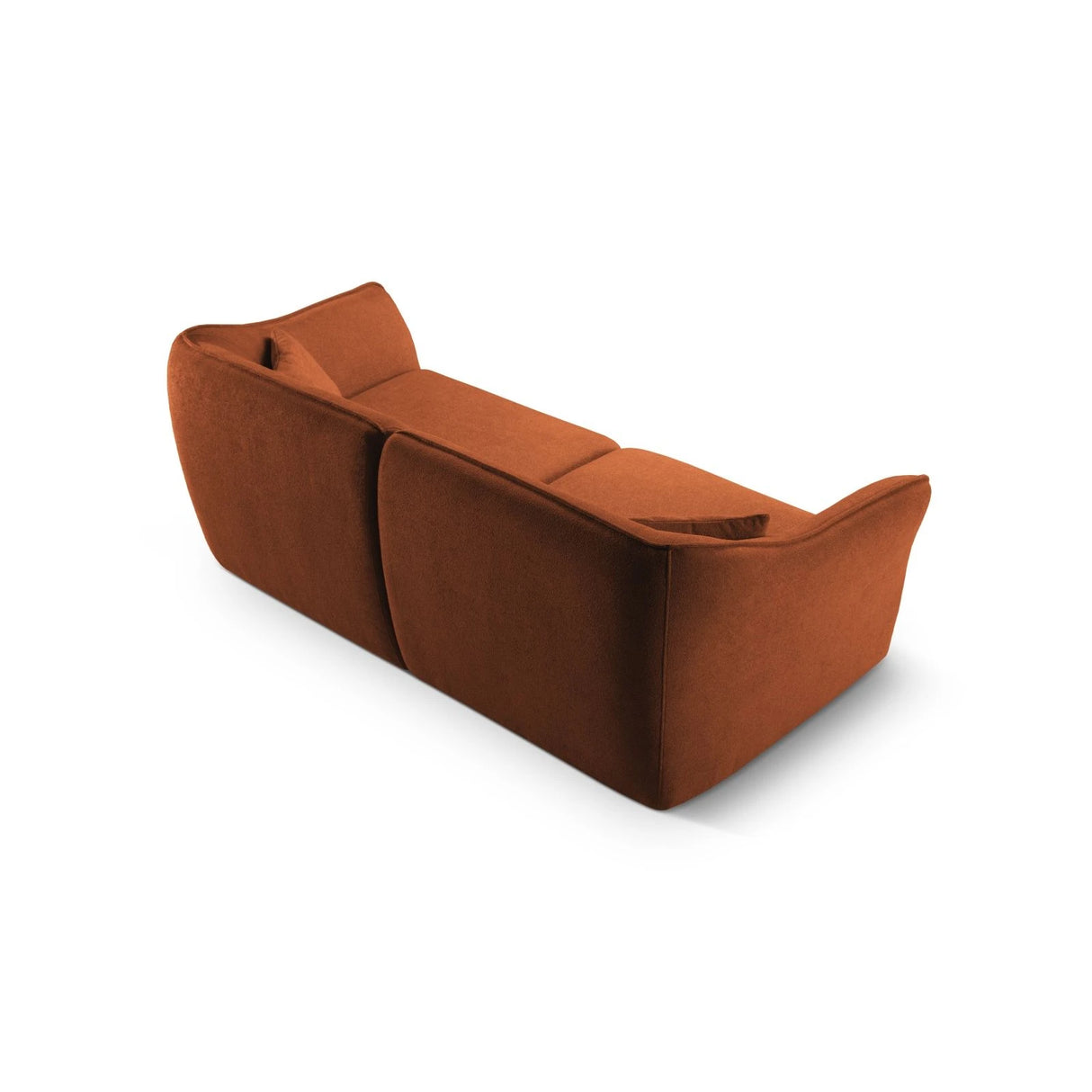 Hailey 3-Sitzer Sofa aus Boucle (Sic30) in Ziegel, 206x102 cm – Bild 5