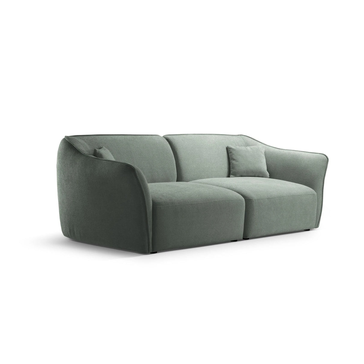 Hailey 3-Sitzer Sofa aus Boucle (Sic5) in Mint, 206x102 cm – Bild 3