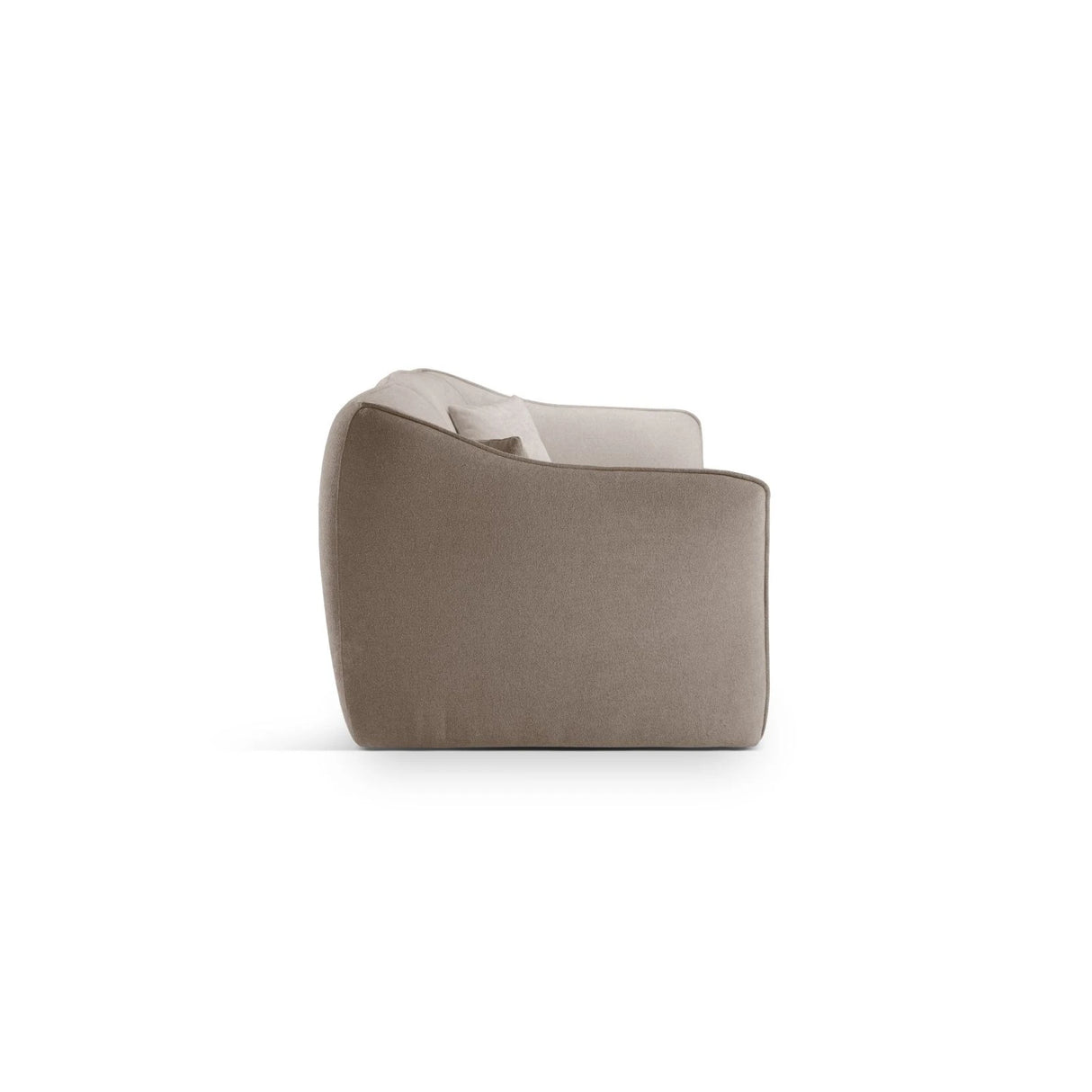 Hailey 3-Sitzer Sofa aus Boucle (Sic50) in Dunkelbeige, 206x102 cm – Bild 4