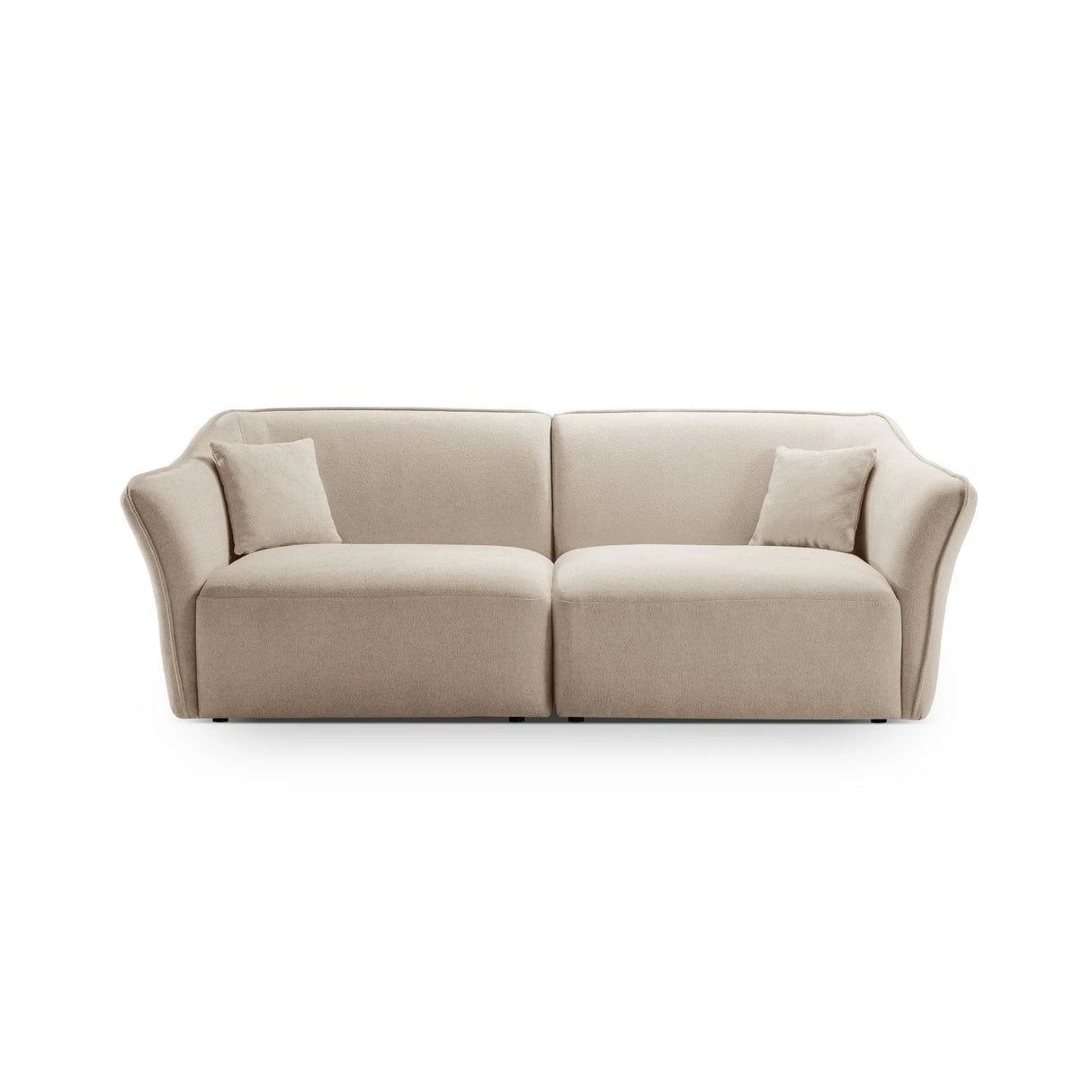 Hailey 3-Sitzer Sofa aus Boucle (Sic55) in Leichtes Beige, 206x102 cm – Bild 1