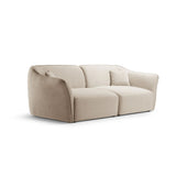 Hailey 3-Sitzer Sofa aus Boucle (Sic55) in Leichtes Beige, 206x102 cm – Bild 3