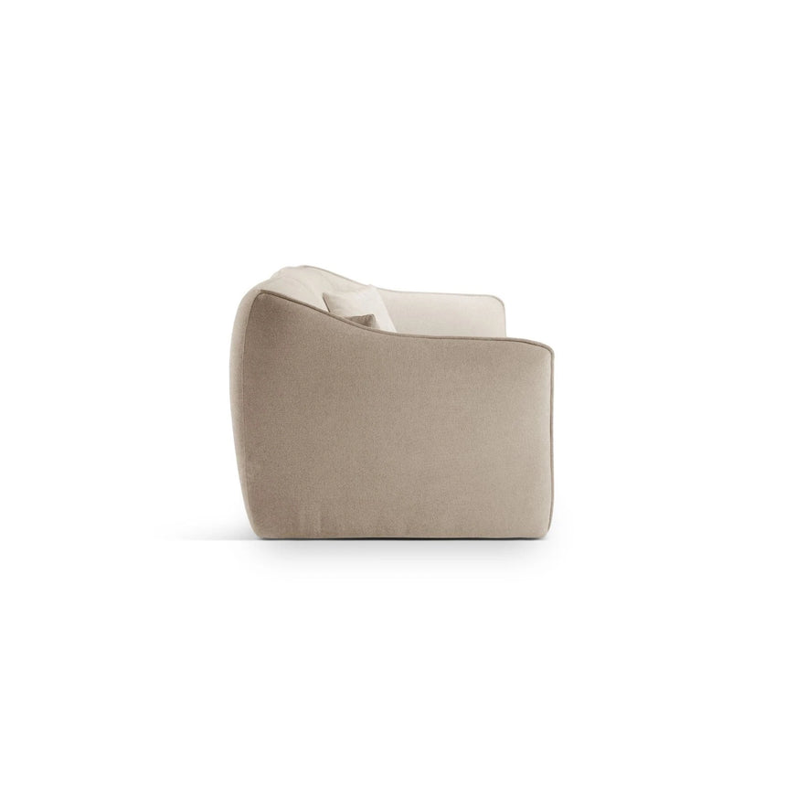 Hailey 3-Sitzer Sofa aus Boucle (Sic55) in Leichtes Beige, 206x102 cm – Bild 4