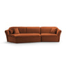 Hailey 5-Sitzer Ecksofa, Linke Seite, aus Boucle (Sic30) in Ziegel, 292x138 cm – Bild 1