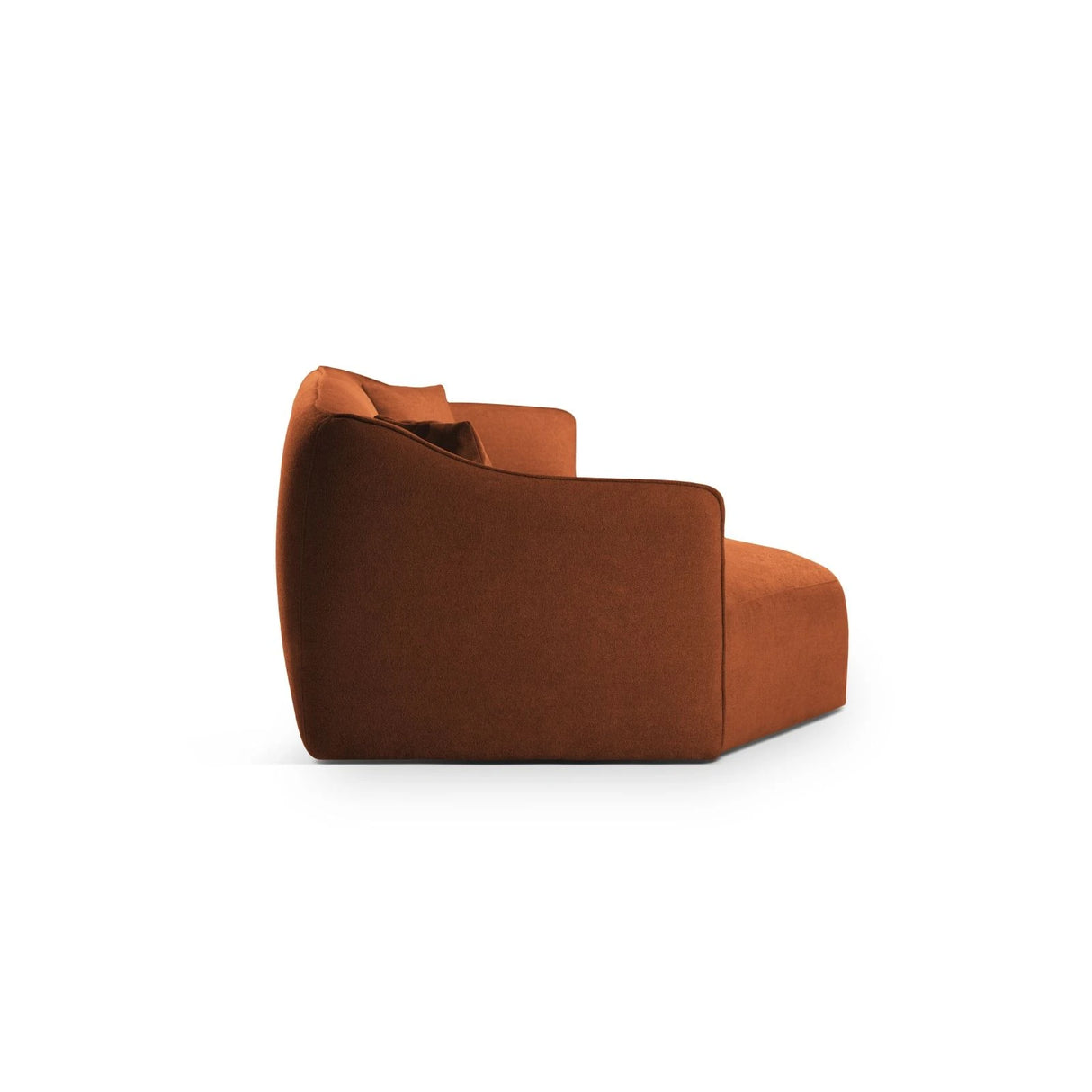 Hailey 5-Sitzer Ecksofa, Linke Seite, aus Boucle (Sic30) in Ziegel, 292x138 cm – Bild 5