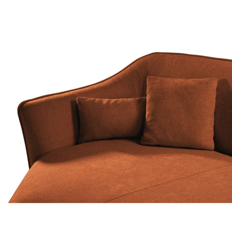 Hailey 5-Sitzer Ecksofa, Linke Seite, aus Boucle (Sic30) in Ziegel, 292x138 cm – Bild 7