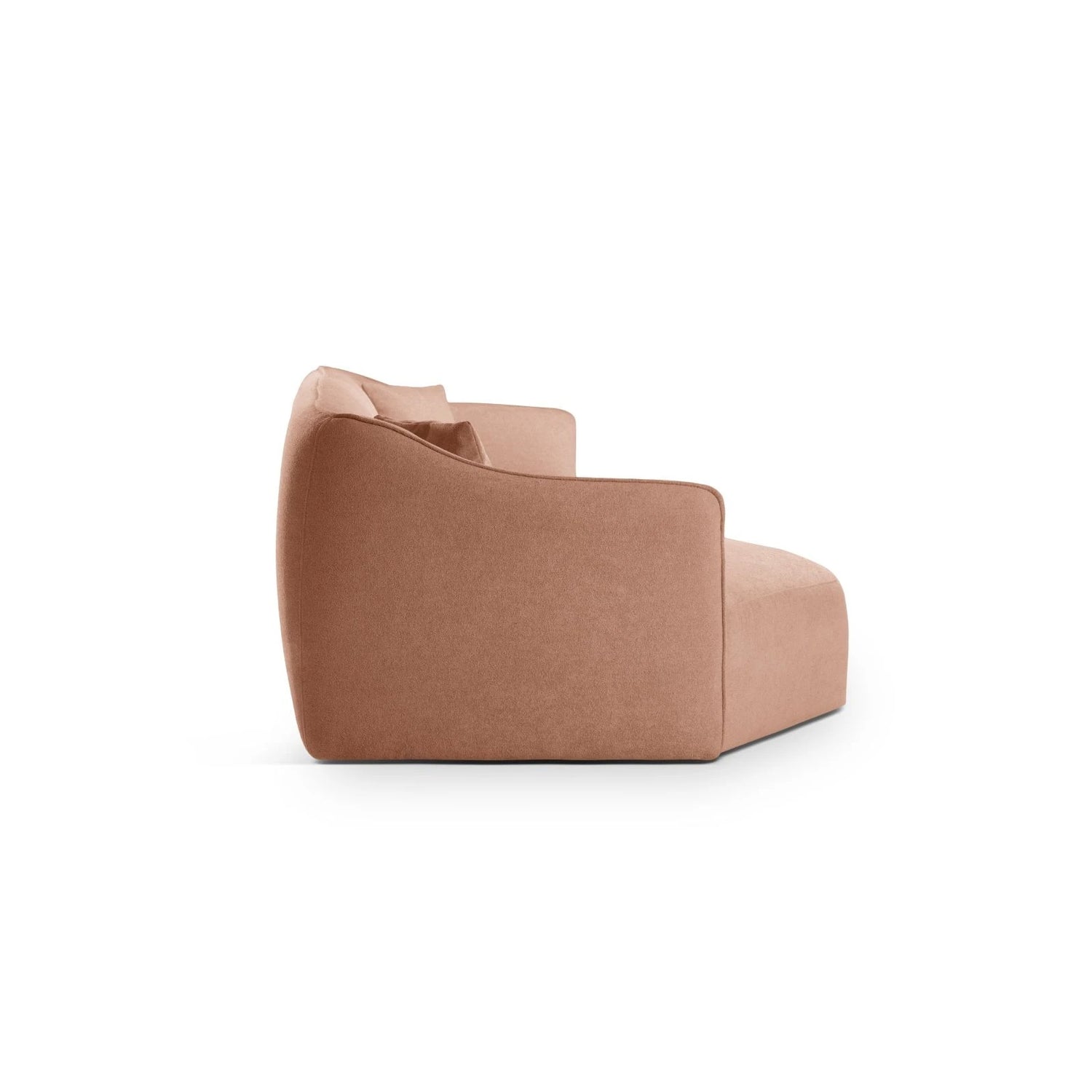 Hailey 5-Sitzer Ecksofa, Linke Seite, aus Boucle (Sic35) in Peach, 292x138 cm – Bild 5