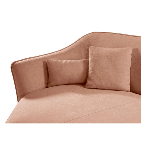 Hailey 5-Sitzer Ecksofa, Linke Seite, aus Boucle (Sic35) in Peach, 292x138 cm – Bild 7