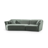 Hailey 5-Sitzer Ecksofa, Linke Seite, aus Boucle (Sic5) in Mint, 292x138 cm – Bild 4