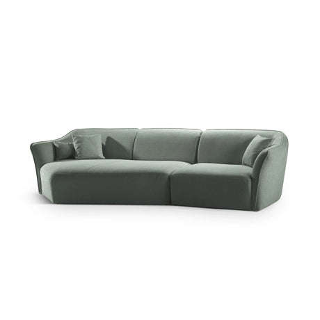 Hailey 5-Sitzer Ecksofa, Linke Seite, aus Boucle (Sic5) in Mint, 292x138 cm – Bild 4