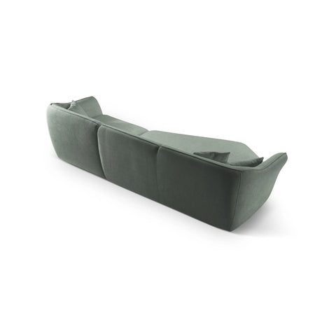 Hailey 5-Sitzer Ecksofa, Linke Seite, aus Boucle (Sic5) in Mint, 292x138 cm – Bild 6