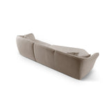 Hailey 5-Sitzer Ecksofa, Linke Seite, aus Boucle (Sic50) in Dunkelbeige, 292x138 cm – Bild 6