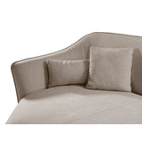 Hailey 5-Sitzer Ecksofa, Linke Seite, aus Boucle (Sic50) in Dunkelbeige, 292x138 cm – Bild 7