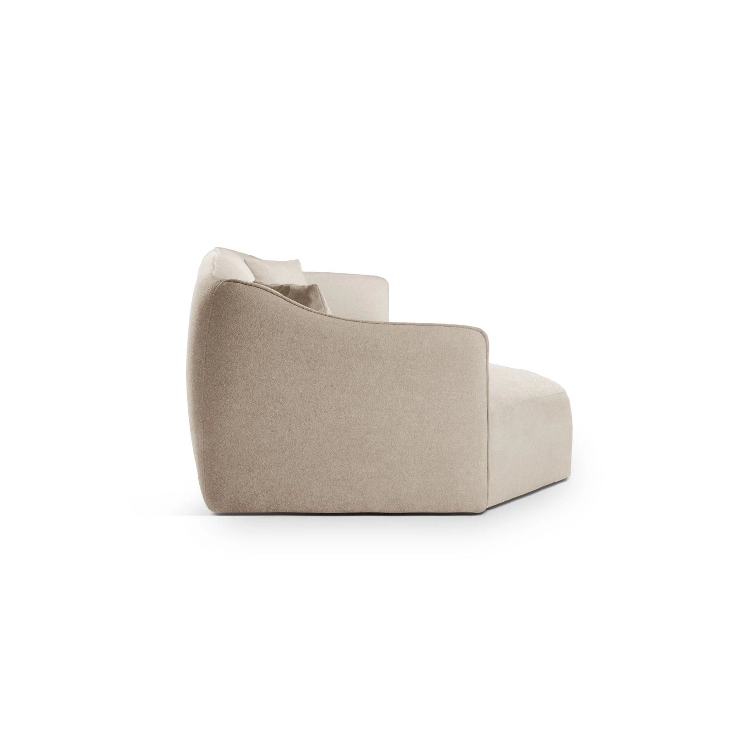 Hailey 5-Sitzer Ecksofa, Linke Seite, aus Boucle (Sic55) in Leichtes Beige, 292x138 cm – Bild 5