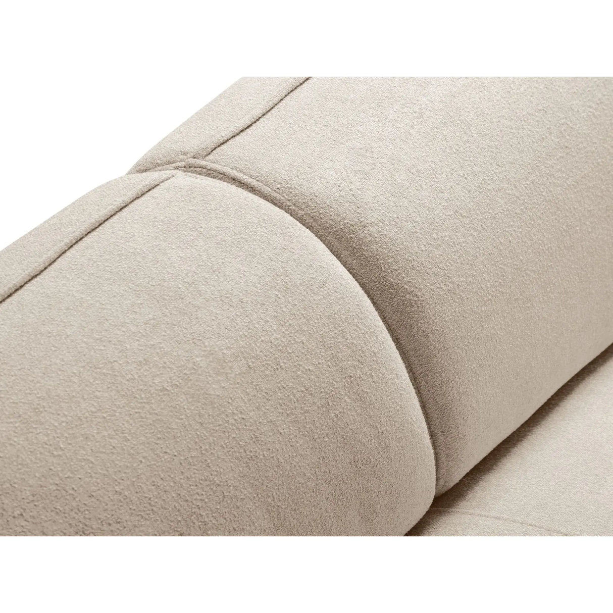 Hailey 5-Sitzer Ecksofa, Linke Seite, aus Boucle (Sic55) in Leichtes Beige, 292x138 cm – Bild 8