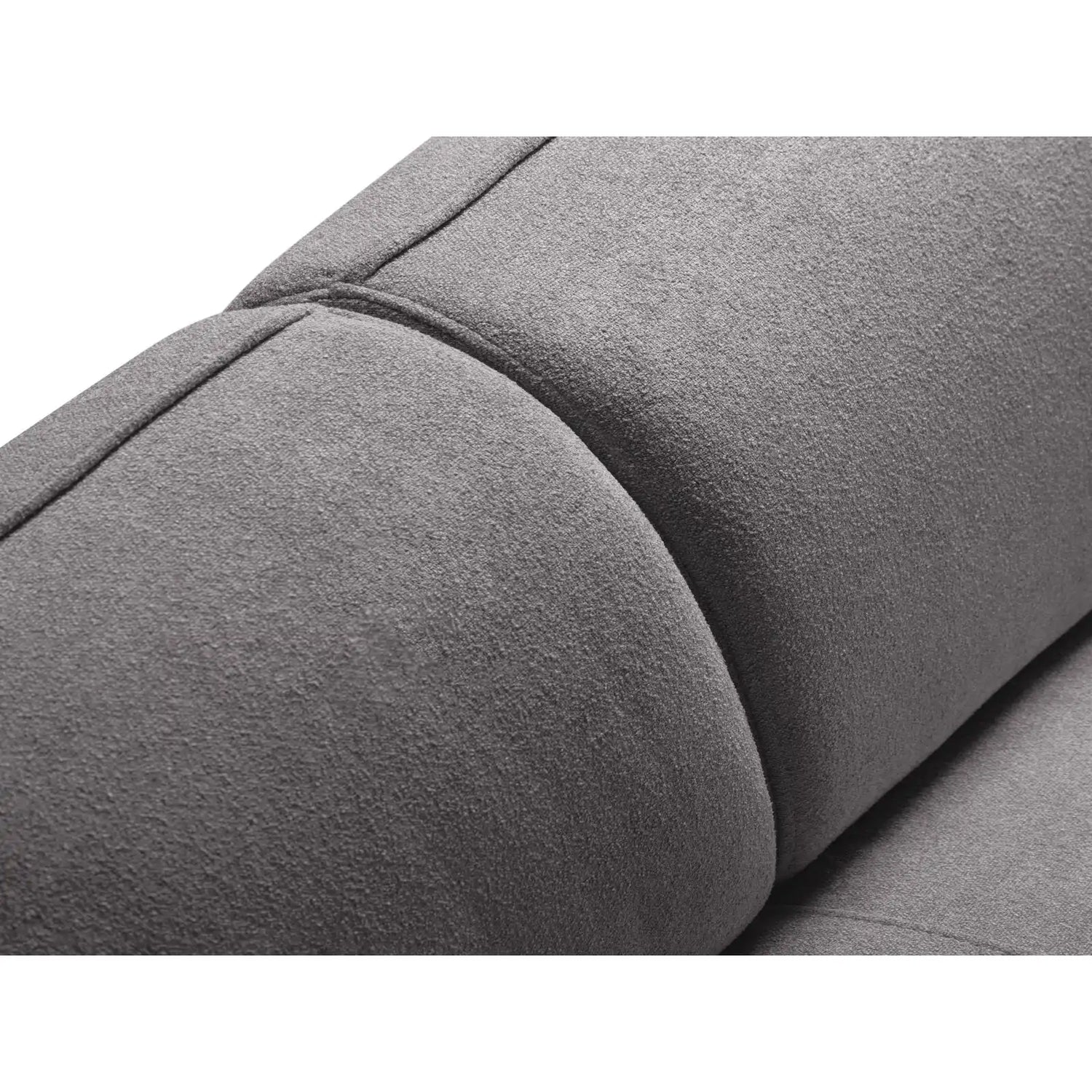 Hailey 5-Sitzer Ecksofa, Linke Seite, aus Boucle (Sic75) in Dunkelgrau, 292x138 cm – Bild 8