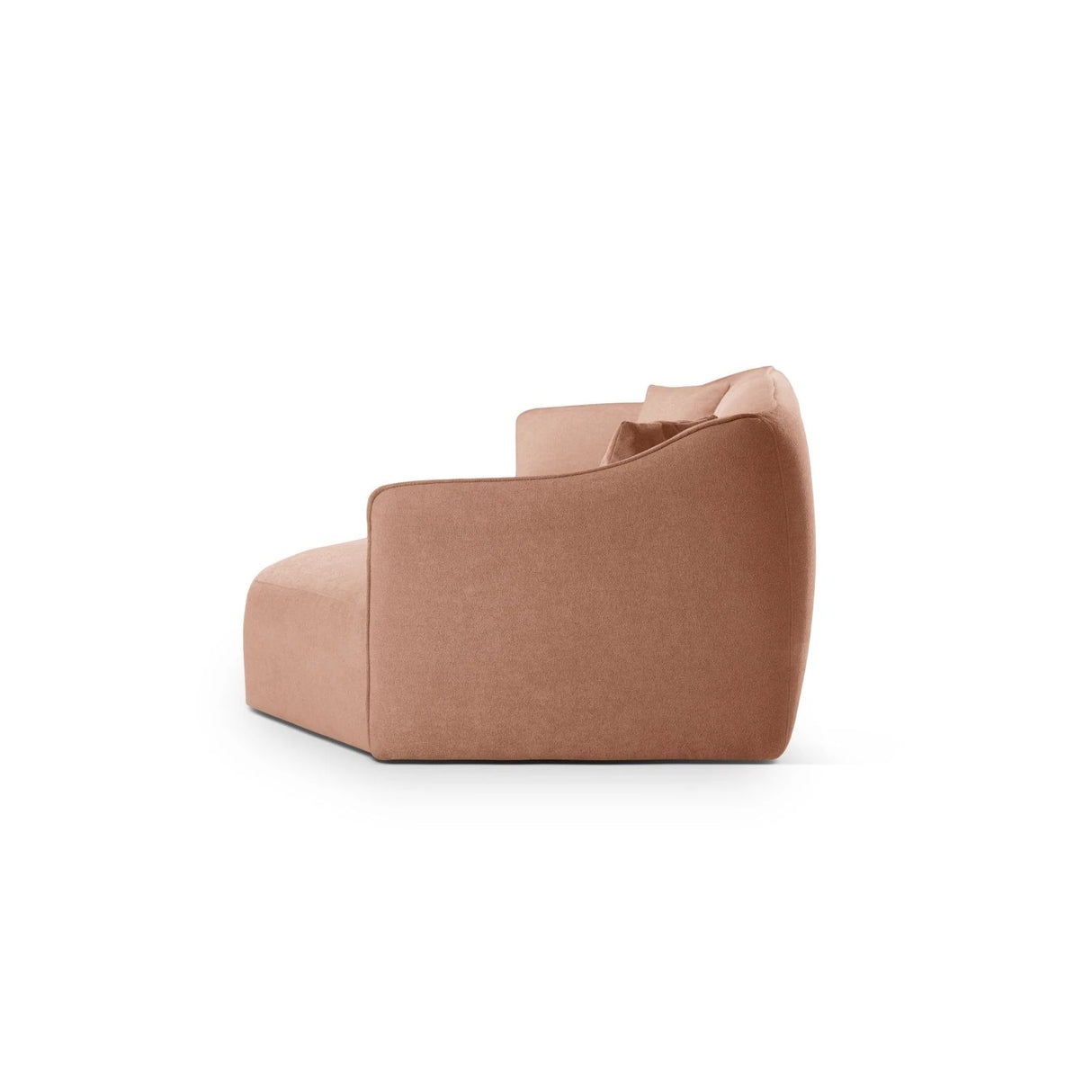 Hailey 5-Sitzer Ecksofa, Rechte Seite, aus Boucle (Sic35) in Peach, 292x138 cm – Bild 5