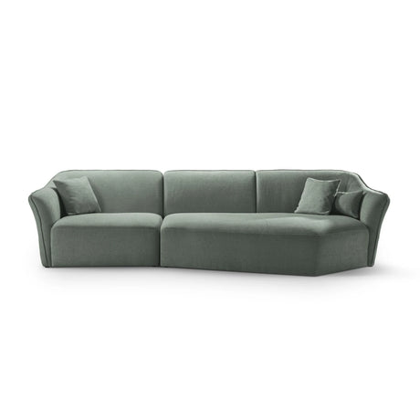 Hailey 5-Sitzer Ecksofa, Rechte Seite, aus Boucle (Sic5) in Mint, 292x138 cm – Bild 1