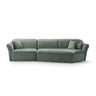 Hailey 5-Sitzer Ecksofa, Rechte Seite, aus Boucle (Sic5) in Mint, 292x138 cm – Bild 1