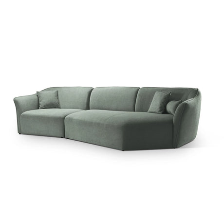 Hailey 5-Sitzer Ecksofa, Rechte Seite, aus Boucle (Sic5) in Mint, 292x138 cm – Bild 3