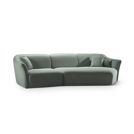 Hailey 5-Sitzer Ecksofa, Rechte Seite, aus Boucle (Sic5) in Mint, 292x138 cm – Bild 4