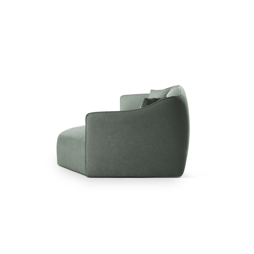 Hailey 5-Sitzer Ecksofa, Rechte Seite, aus Boucle (Sic5) in Mint, 292x138 cm – Bild 5