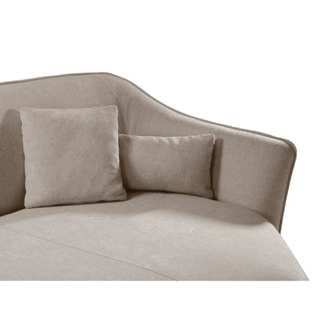 Hailey 5-Sitzer Ecksofa, Rechte Seite, aus Boucle (Sic50) in Dunkelbeige, 292x138 cm – Bild 7