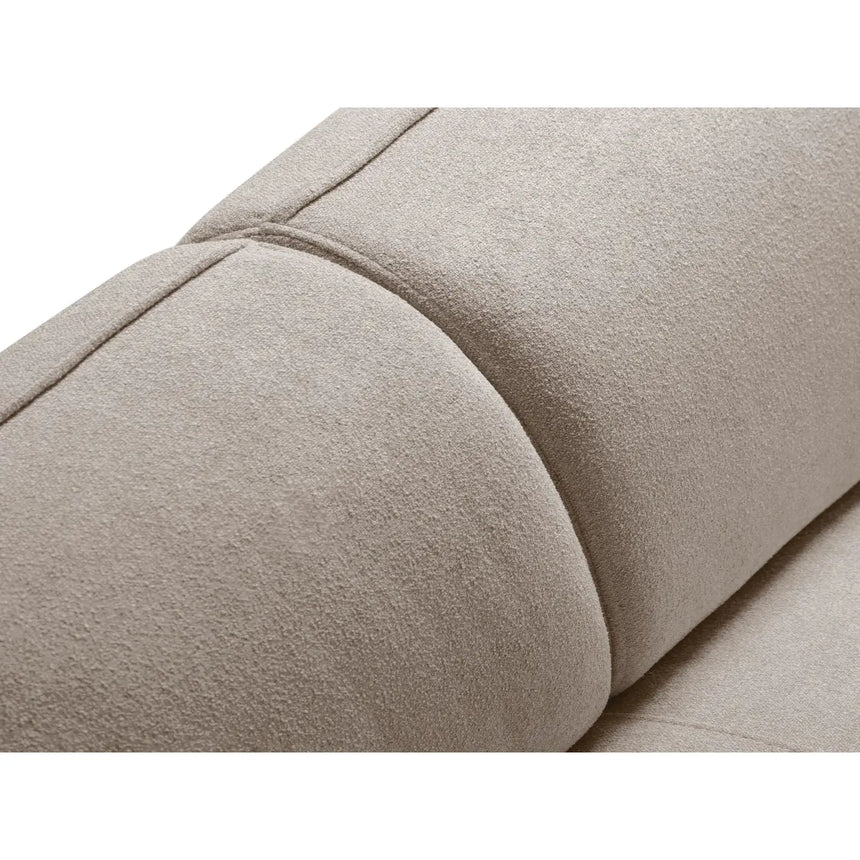 Hailey 5-Sitzer Ecksofa, Rechte Seite, aus Boucle (Sic50) in Dunkelbeige, 292x138 cm – Bild 8