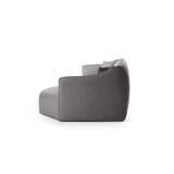 Hailey 5-Sitzer Ecksofa, Rechte Seite, aus Boucle (Sic75) in Dunkelgrau, 292x138 cm – Bild 5