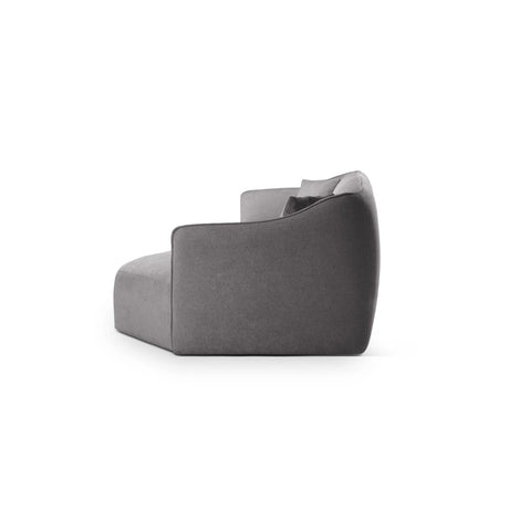 Hailey 5-Sitzer Ecksofa, Rechte Seite, aus Boucle (Sic75) in Dunkelgrau, 292x138 cm – Bild 5