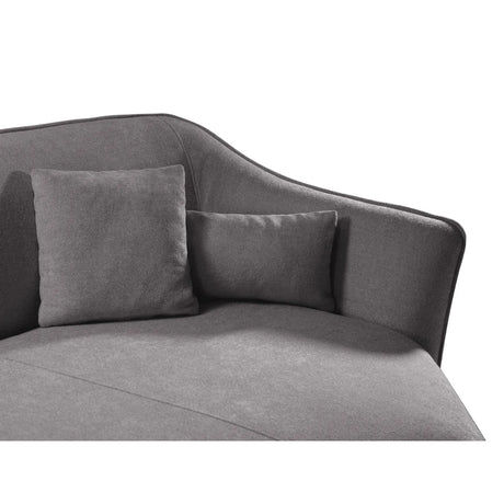 Hailey 5-Sitzer Ecksofa, Rechte Seite, aus Boucle (Sic75) in Dunkelgrau, 292x138 cm – Bild 7